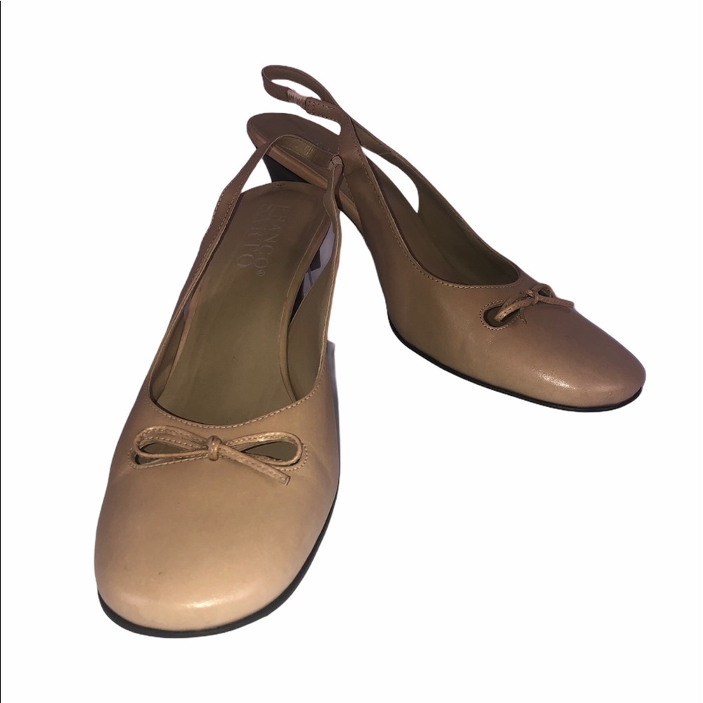 Franco Sarto Women Heeled Leather Shoes Size 8.5M